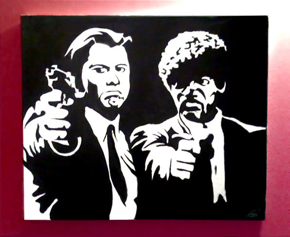 Ritratto Pop Art Pulp Fiction